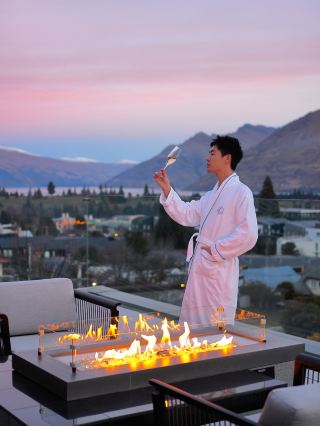 The most beautiful sunset in Queenstown