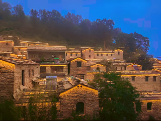 Yingtan Ancient Village in Xingtai! The night lights are so dreamy