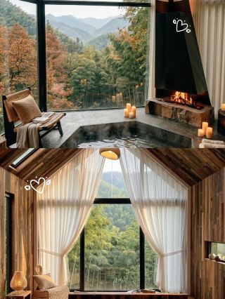 National Day Mountain Getaway | New standalone cabins in Moganshan, private hot springs for a healing autumn holiday