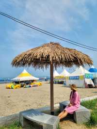 오토캠핑장과 물놀이장이 있는 경주 해수욕장🏖