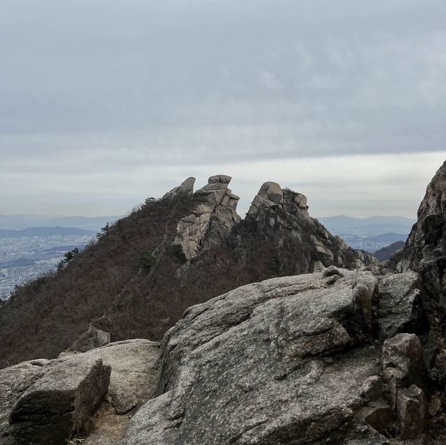 Climbing Bukhansan Mountain in Seoul!