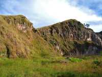 Climbing an active volcano