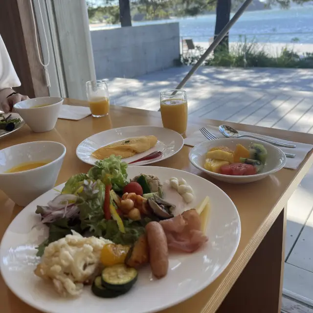【香川】直島ベネッセハウスの朝食レストラン🍽️