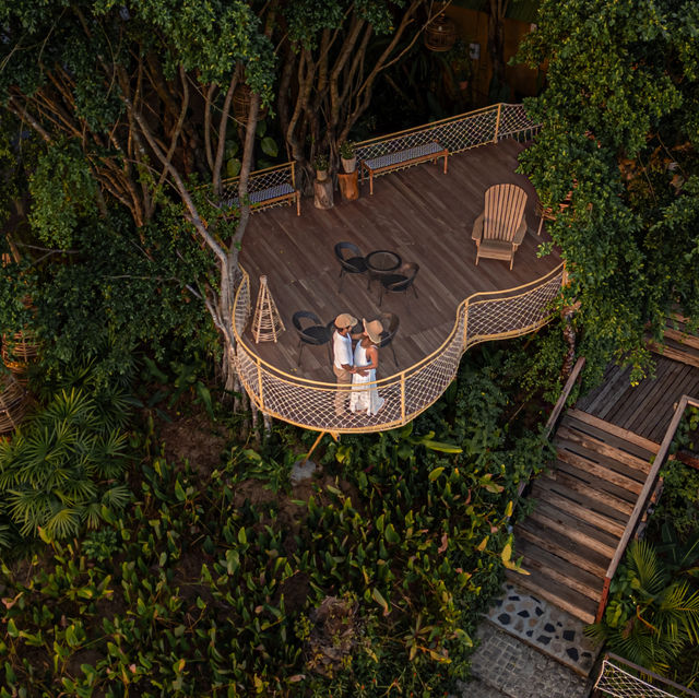 ที่พักบรรยากาศดีที่เขาสก หมอกปังมาก🌳