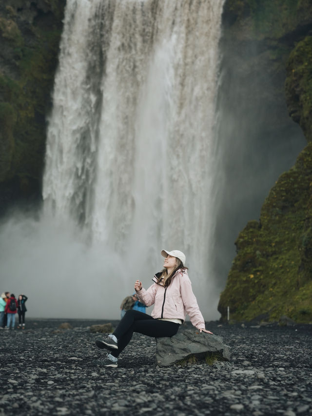 🇮🇸冰島南部經典景點 斯克加瀑布彩虹奇觀 🚗一號環島路線必遊