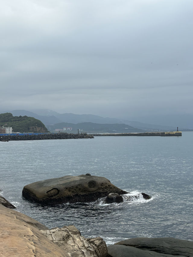 อุทยานหินแปลกริมหาดทะเลที่ Yehliu Geopark