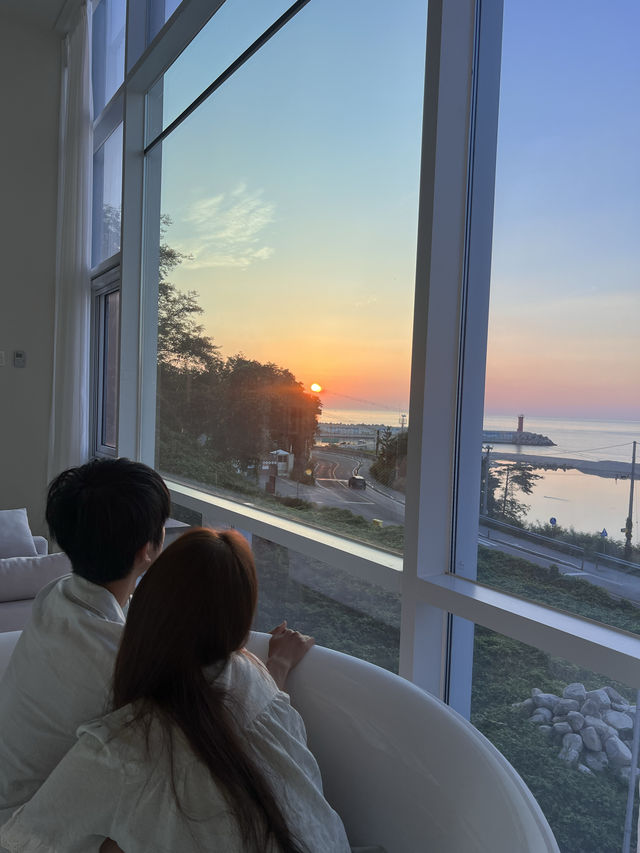리뷰 0개, 강릉 영진해변 일출뷰+오션뷰를 동시에 즐기는 가오픈 신축숙소🏠