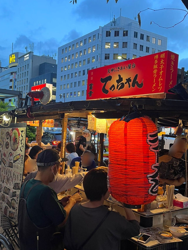 【福岡グルメ】どこに入ろうか？天神は元気な屋台がいっぱい🏮