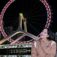 มนต์เสน่ห์ยามค่ำคืนของ Tianjin Eye