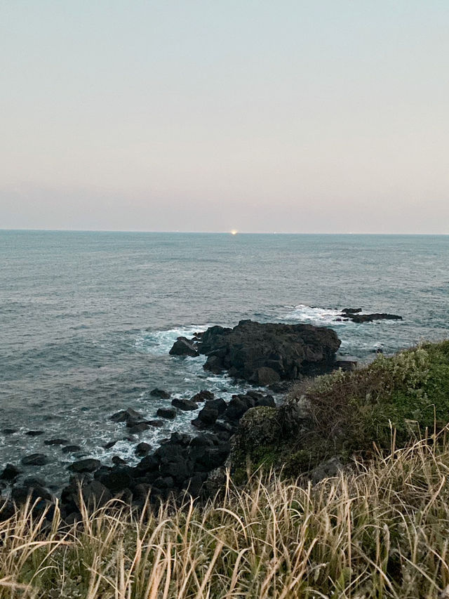 Scenic Coastal Trail in Seopjikoji, Jeju Island