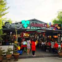 Bustling Food Market In Penang