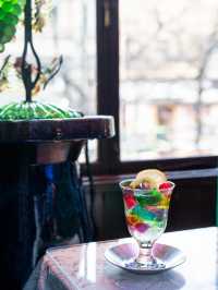 【京都】青い光に包まれる幻想的な喫茶「ソワレ」🍸 🍹 🍒