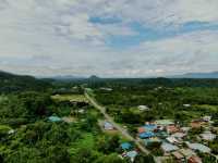 A Mesmerizing Aerial View of Tasik Biru, Bau