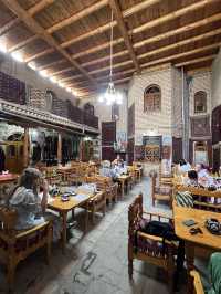 Cardamom and Saffron Tea at the Silkroad Tea House in Bukhara