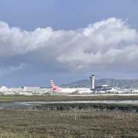 Something different to do in SFO Long Layover with Spectacular Aviation view & Bayfront Walk.