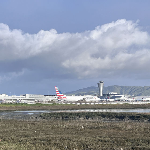 Something different to do in SFO Long Layover with Spectacular Aviation view & Bayfront Walk.