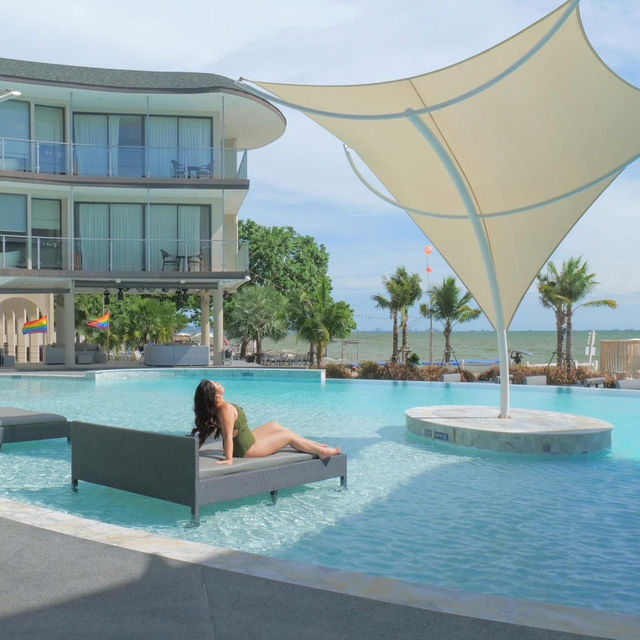 💙Atlantis Manor รร.เปิดใหม่บางแสน วิวทะเล สระปัง