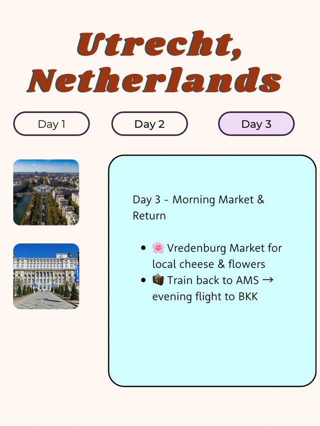 Utrecht, Netherlands ⛪  itinerary  Utrecht, Netherlands ⛪  itinerary
