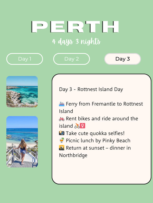 Perth Dream Trip🌅 : 4days itinerary 