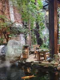 一秒穿越江南水鄉💕荷蘭花卉小鎮(水一方茶館)錦鯉茶館禪意十足