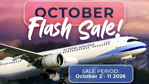 CHINA AIRLINES OCTOBER FLASH SALE IS HERE! ✈️ — traveler post in Yanbian