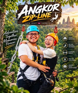 ANGKOR ZIP-LINE📍 Siem Reap, Cambodia 🇰🇭