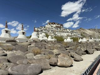 Lost in time, eternal monastery surrounded by mountains 