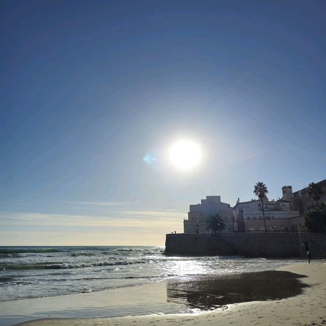 유럽여행 스페인 바르셀로나 시체스 San Sebastian beach