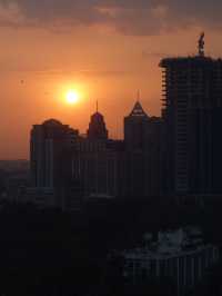 Sunset over Bengaluru from the 13th Floor