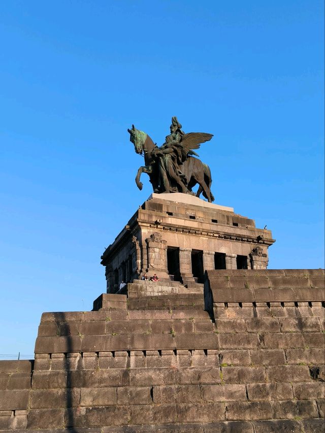 📍 Where Two Rivers Meet – Deutsches Eck, Koblenz 🌊🏞️
