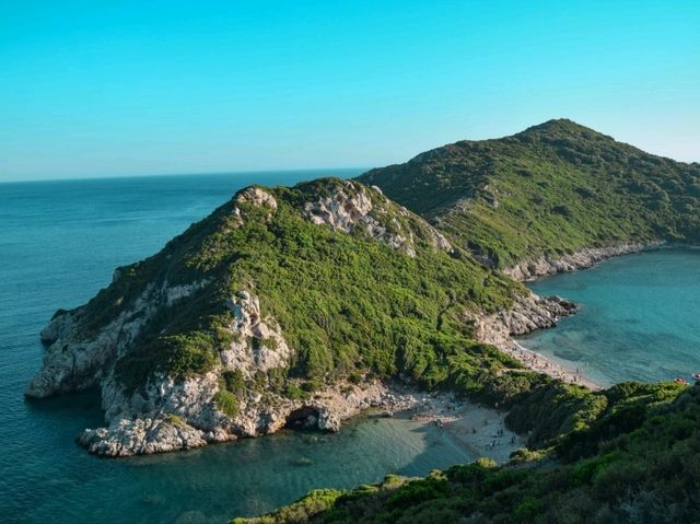 Corfu's Iconic Twin Porto Timoni Beach Corfu's Iconic Twin Porto Timoni Beach