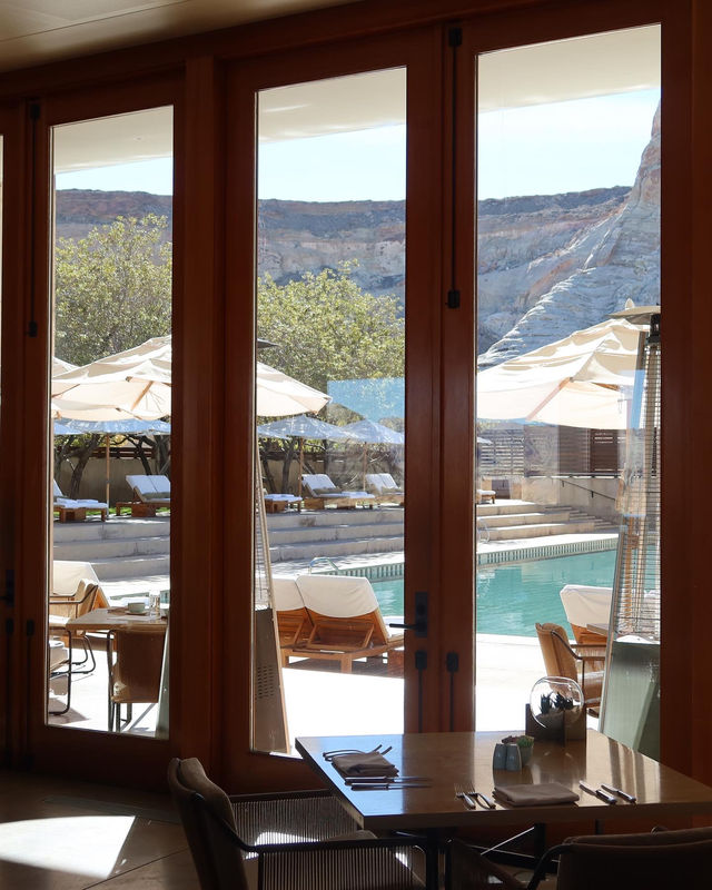 Amangiri, the loneliest hotel in the world, surrounded by the vast walls of the desert.