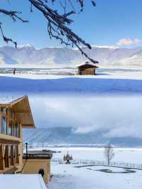 住進畫裡，在草原的星空牧場，遙望雪山