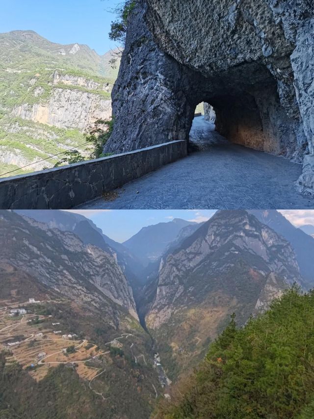 中國掛壁天路蘭英大峽谷