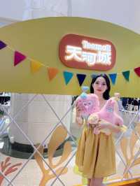 廣州天河城驚現「巨型沙堡」海綿寶寶像