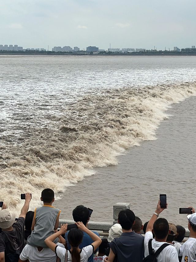 海寧鹽官旅遊度假區｜國慶去哪裡玩，錢塘江大潮會給出答案。