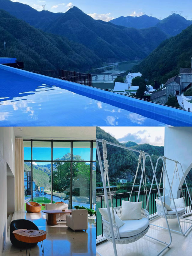 在懸崖上泡溫泉，欣賞麗水美景