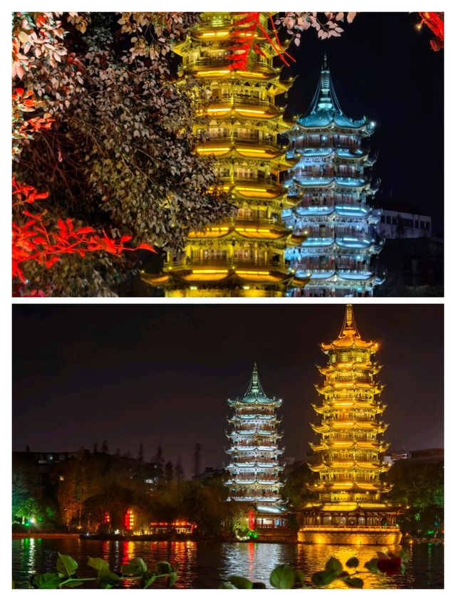 桂林，邂逅一場橘子海般的浪漫日落。