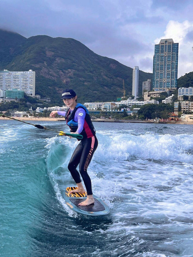 🌊深圳南丫島淺水灣，尾波衝浪超刺激