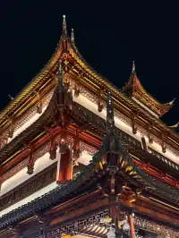 live直出豫園冬日泛光秀中式光影美到窒息