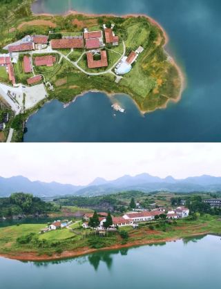 旧造船所を改装した南フランス風の民宿で眠る 西坡・千島湖
