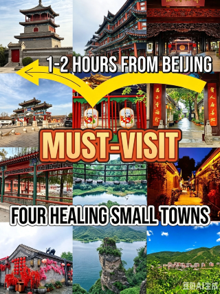 Weekend escape plan from Beijing. Reach 4 slow-paced small towns in 1–2 hours to heal all your fatigue!