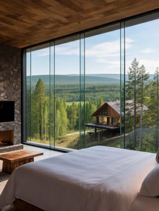 Stay in a treehouse by the wetlands in Jiagedaqi, where opening the window reveals the entire galaxy over the Greater Khingan Mountains.