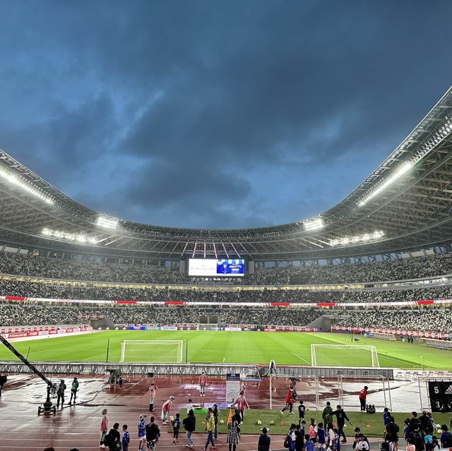 サッカー観戦はやっぱりここ！国立競技場⚽️