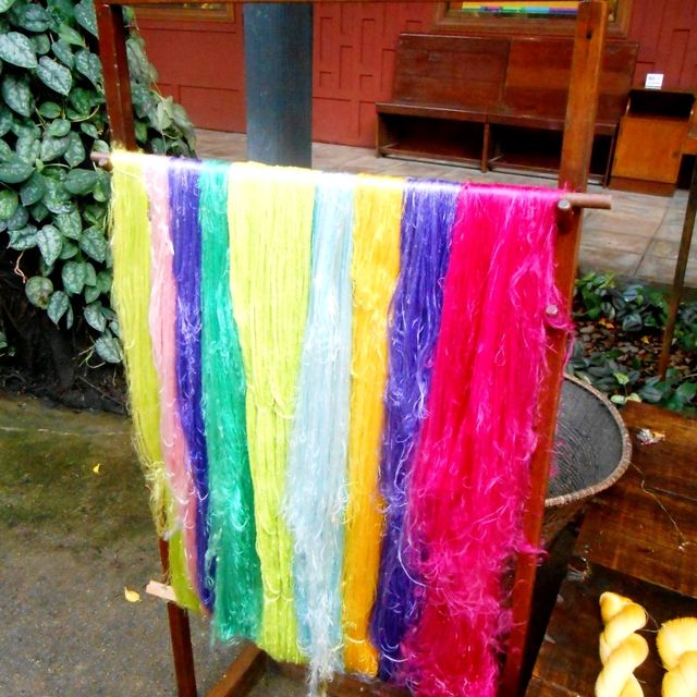 Beautiful Thai Architecture and Silk