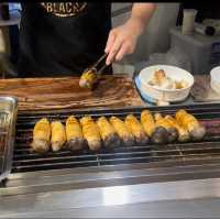 【台灣台中】翰記雞汁燒烤杏鮑菇🍄逢甲夜市必食🤤