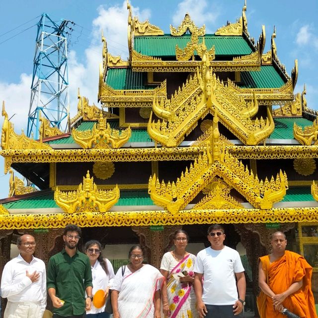 Temple in the middle of river