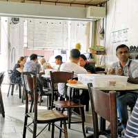 Nostalgic vibe coffee shop in a small town.