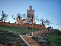 The best sunset viewing point at Bouzafer Mosque  