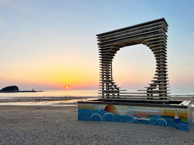 One of the cleanest beaches in Korea